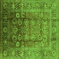thumbnail image 1 of Ahgly Company Indoor Square Oriental Green Industrial Area Rugs, 5' Square, 1 of 4