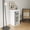 White + Particle Board + MDF, variant on Modular Wine Bar Cabinet with Hutch for Dining Room, Black Storage Cabinet with Shelves for Living Room, Space Saving Cabinet for Small Spaces