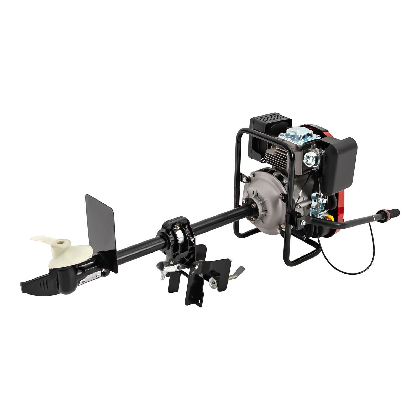 Hangkai 8 HP 4-Stroke Outboard Boat Motor with Air-Cooled TCI 196cc Gasoline