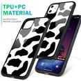 thumbnail image 2 of Compatible avec Étui iPhone pour Filles Femmes, Étui Rigide avec Pare-Chocs en TPU Souple Étui de Protection Mignonne avec Motif Vache pour iPhone, 2 of 5