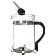 thumbnail image 2 of French Press Coffee Maker - 8 Cup (32oz) Glass Coffee Press, Stainless Steel, Black, 2 of 6