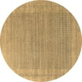 thumbnail image 1 of Ahgly Company Indoor Round Oriental Brown Industrial Area Rugs, 6' Round, 1 of 4