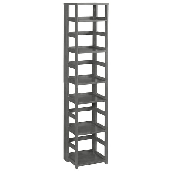 Niche Regency Flip Flop 67 in. High Square Folding Bookcase- Grey