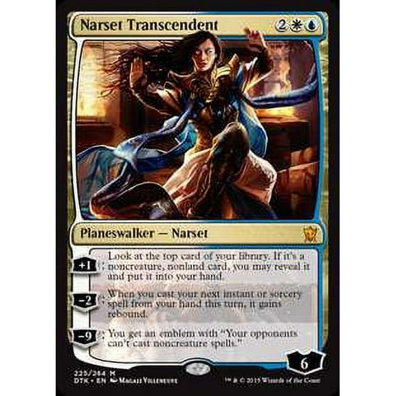 MtG Dragons of Tarkir Mythic Rare Narset Transcendent #225