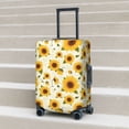 thumbnail image 6 of Pofeuu European-style Pattern Sunflower A Print Luggage Suitcase Cover Protector Luggage Washable Covers Aesthetic for 18/24/28/32 inch Luggage（No luggage included）-Small, 6 of 7