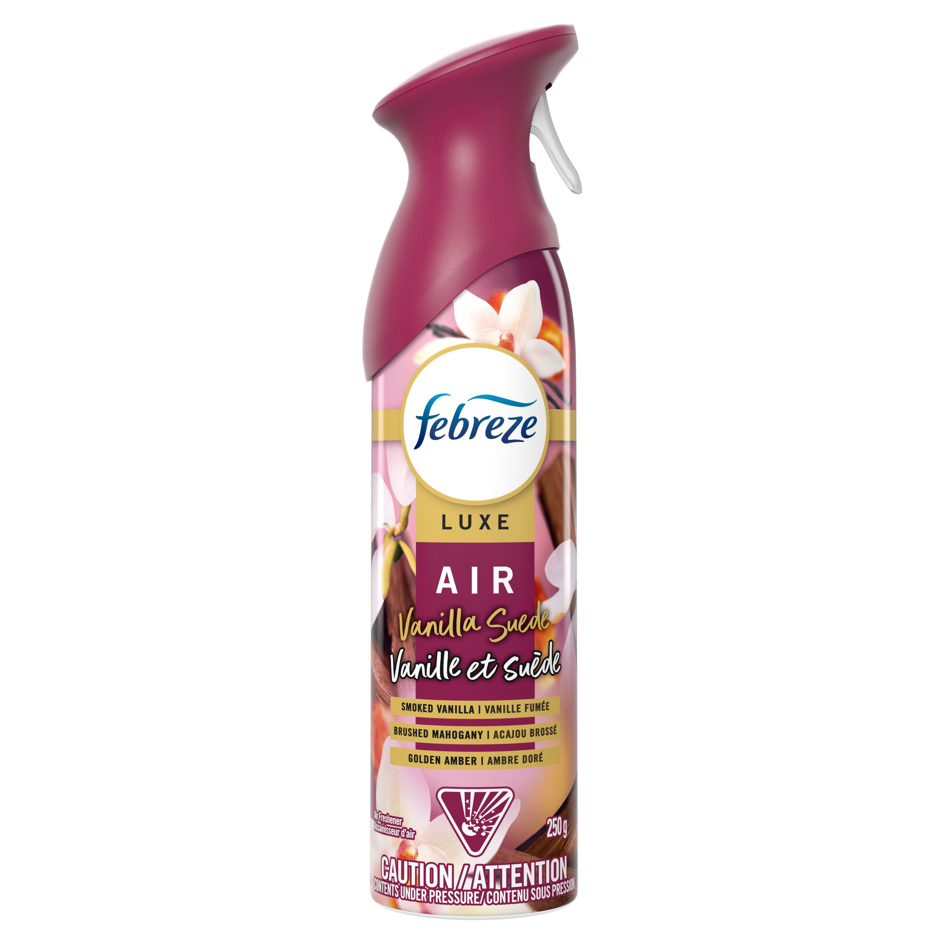 Febreze Air Freshener Spray, Odor-Fighting Room Spray, Vanilla Suede Scent, 250G