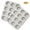 Off-White, variant on Donepart 12-Cup Muffin Pan Set of 2, Nonstick Cupcake Pans 2-Pack, Carbon Steel Baking Pan for Cupcakes Muffins Brownies, Oven Safe 450°F-Pink