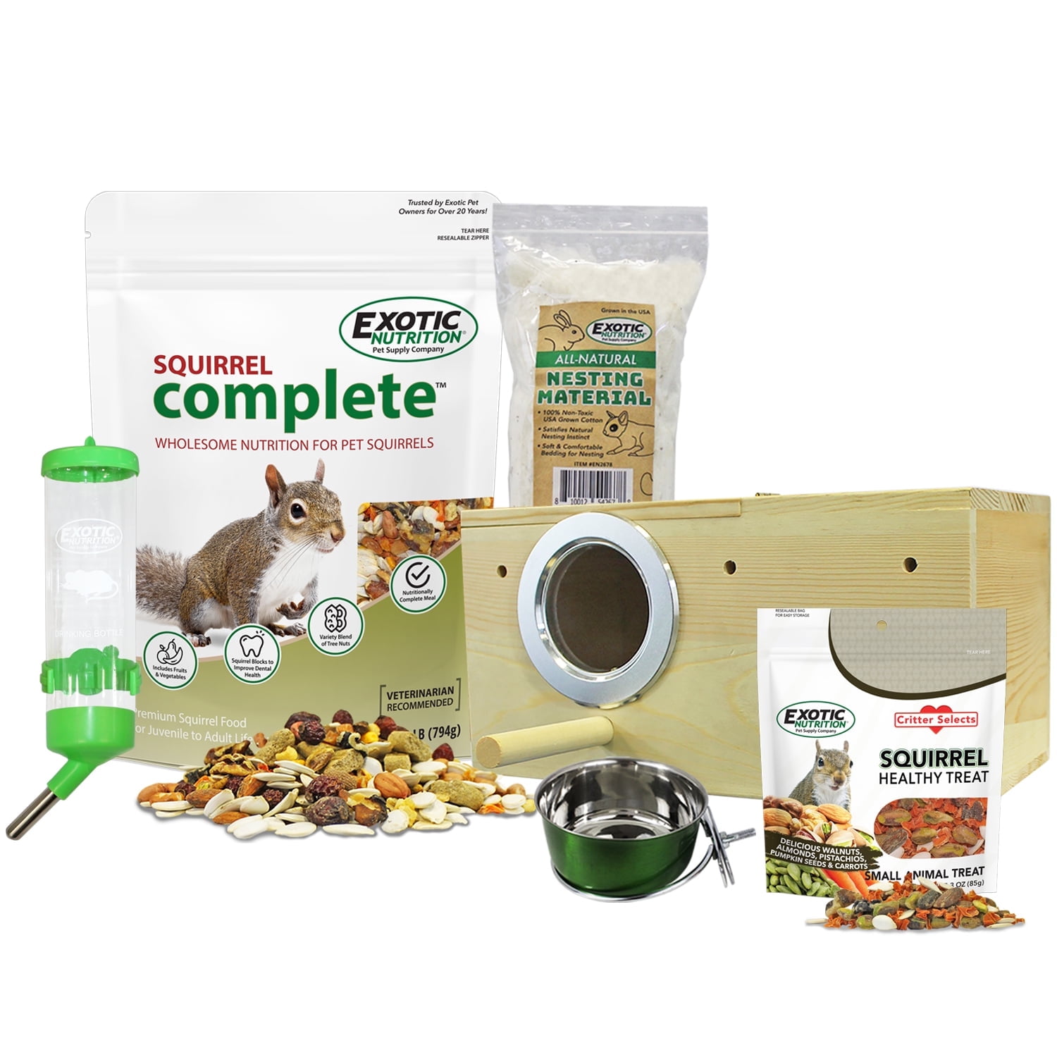 Exotic Nutrition Starter Package for Squirrels
