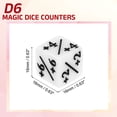 thumbnail image 2 of Juego de 24 contadores de dados mágicos, set de dados de token D6 de acrílico, blanco, 2 of 6
