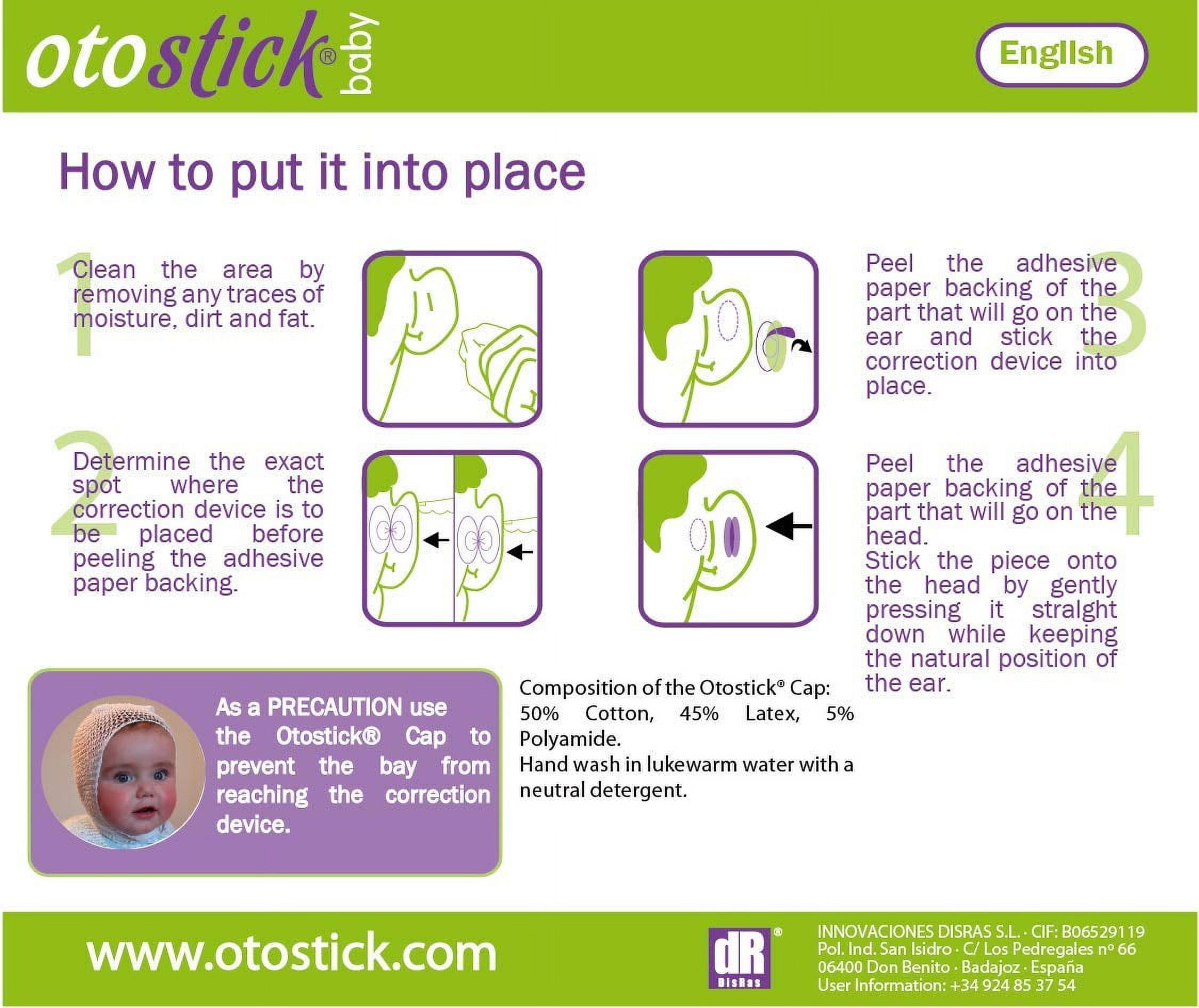 otostick - Otostick Baby is the best solution for your baby's protruding  ears. 👌😉 Each Otostick Baby box contains 8 cosmetic correctors and a  reusable elasticated cap. During this week we have