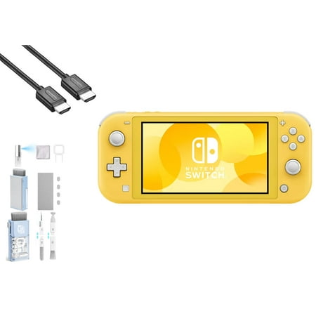 Pre-Owned Nintendo Switch Lite - Yellow with BOLT AXTION Cleaning Kit + HDMI (Refurbished: Like New)