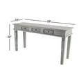 thumbnail image 4 of DecMode 30" x 59" Grey Mahogany Rustic Console Table, 4 of 12