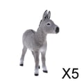 thumbnail image 1 of Paquete de 5-6 figuras de modelo de animales salvajes Baoblaze Simulación Juguete Educativo Gris 5 Piezas, 1 of 8