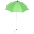 thumbnail image 3 of Garden Umbrella for Plants Light Green Plastic Outdoor Sun Umbrella with Stable Ground Insert, 3 of 5