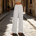 thumbnail image 5 of Dnhxils Women Dress Work Pants High Waisted Long Trousers with Pockets Wide Leg Regular Fit Business Casual Slacks, 5 of 6