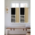 thumbnail image 2 of Beige 2 Panel Kitchen Curtains for Windows, Modern Abstract Art Farmhouse Striped Bathroom Privacy Curtain, Home Décor Window Treatment for Bedroom/Living Room 55"x45", 2 of 6