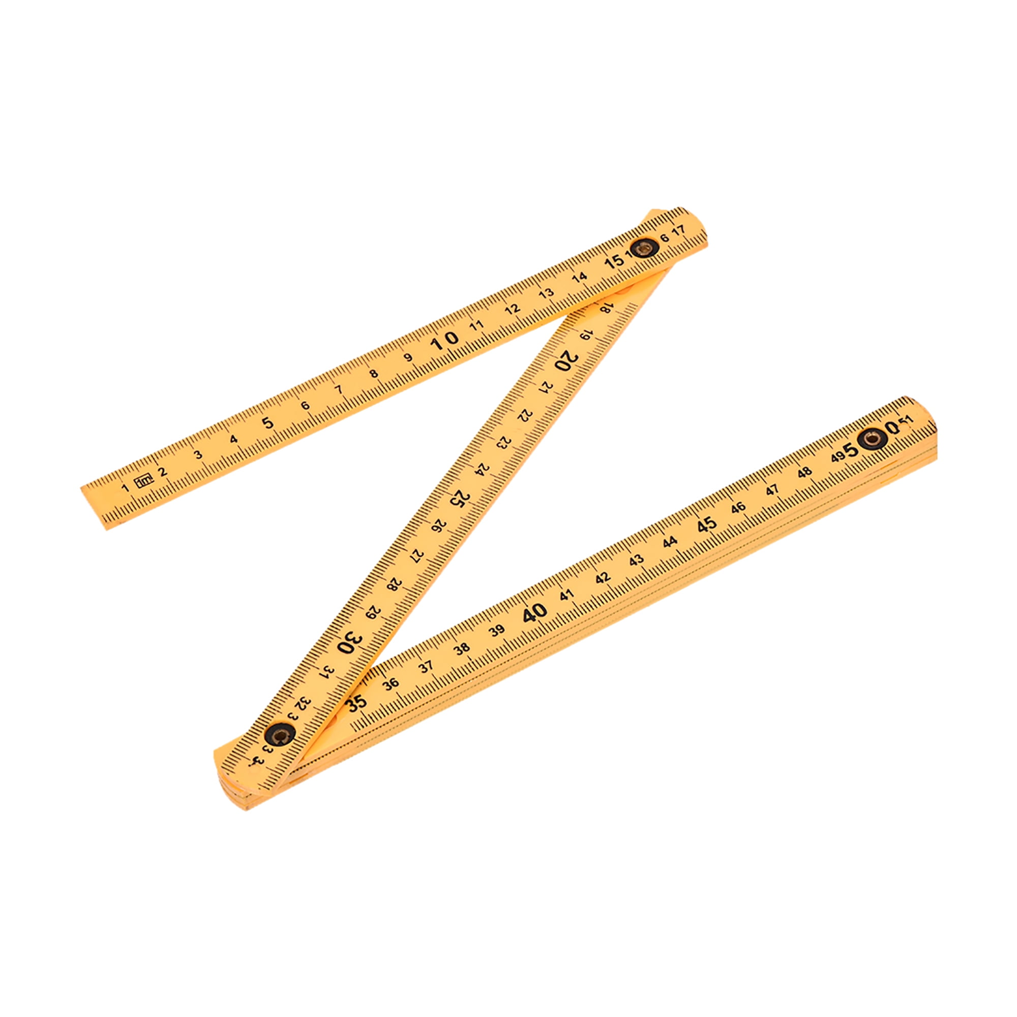 Folding Ruler 100cm 6 Fold Measuring Tool ABS for Woodworking Engineer
