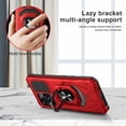 thumbnail image 2 of For BLU View Speed Ultra 5G B1660V Robotic Ring Kickstand Phone Case - Red, 2 of 6