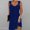 Navy, variant on Elvqul Scoop Neck Dress for Women Pullover Mini Dress 2026 Slim Solid Summer Sleeveless Juniors Cami Dresses