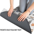 thumbnail image 3 of 74x26 Inch Yoga Towel, Sweat Absorbent Non-Slip Mat for Hot Yoga, Pilates & Fitness,Wolf Autumn Lantern White Pattern, 3 of 5