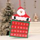 thumbnail image 3 of Hot6sl Ofertas de La Semana Calendario Pared Papá Noel Terciopelo de Navideño Calendario Navideño Decoración Navideña, 3 of 7