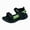 L101-Green, variant on CAUYDY Boys Sports Active Sandals Open Toe Athletic Summer Shoe Adjustable Strap Lightweight Sandals(L101-Green,12)