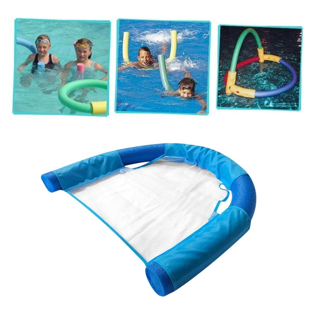 Silla flotante de de piscina- de malla de s-, lago, río, piscina relajante Silla de Salón- inconfundible la adaptaciónción - Azul 6.5x150CM Hugo Asientos flotantes de natación