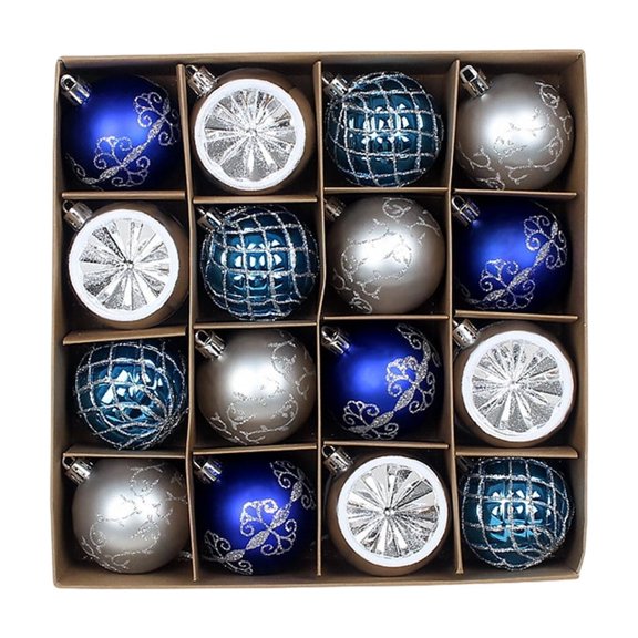 Christmas Ornaments, 16pcs Shatterproof Christmas Tree Decorations Ball Ornaments,Hanging Ornaments for Xmas Trees Decor