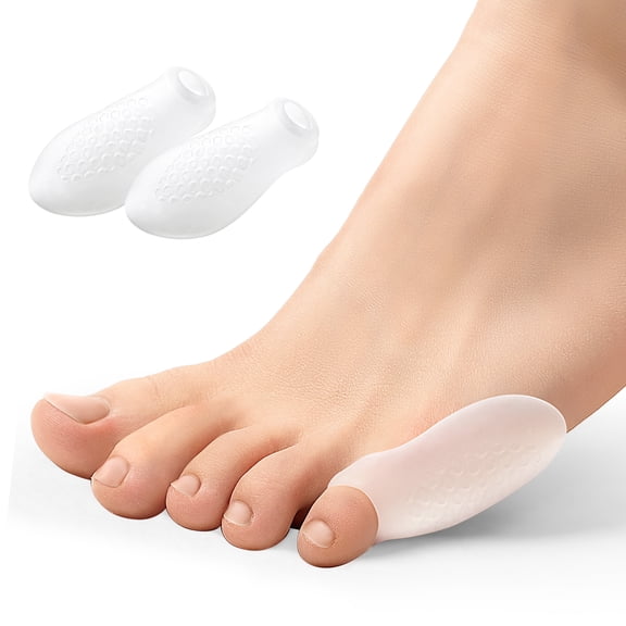 Promifun Tailor's Bunion Corrector Pads Toe Separator Pinky Toe Calluses Corns Pain Relief,14 Pack,Clear