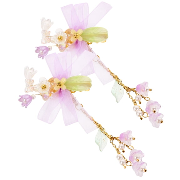 LOLIPPYY 1 Pair Snap Hair Clips for Kids in Lavender Comfortable to Wear for Outfits Matching