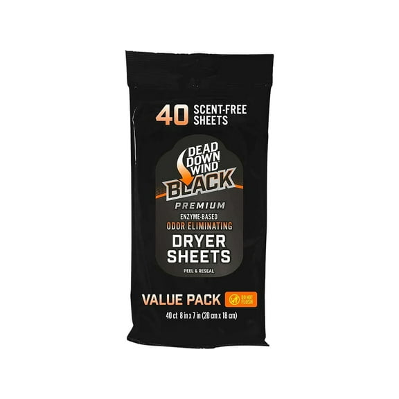 Dead Down Wind Black Premium Dryer Sheets