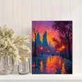 thumbnail image 2 of Autumn Tree Moonlit Starry Sky Canvas Wall Art for Living Room Bedroom Dining Room Hallway Office Hotel Cafe Decor, 2 of 8