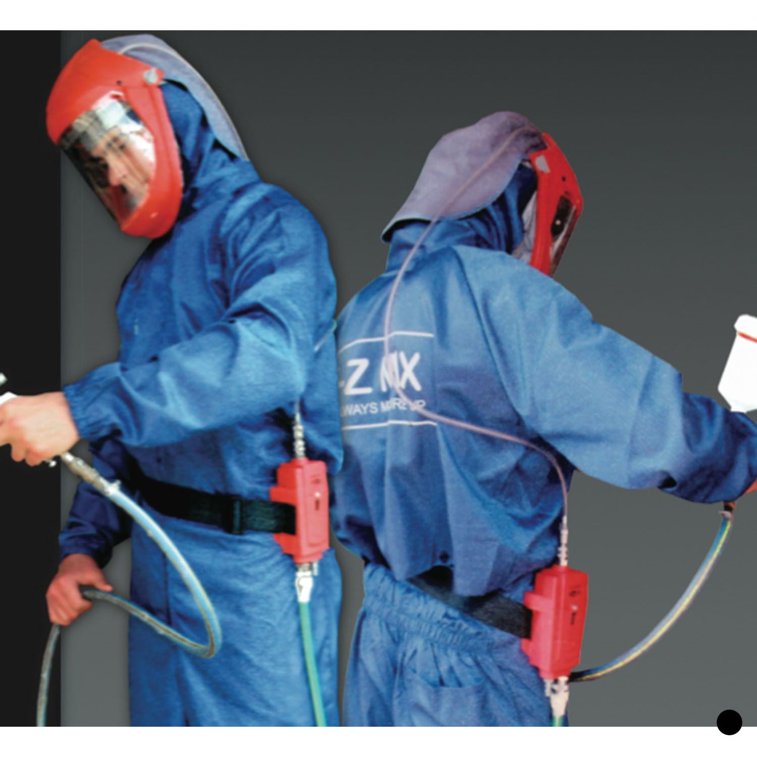 E-Z Mix ANTI-STATIC SPRAY SUIT MED W HOOD