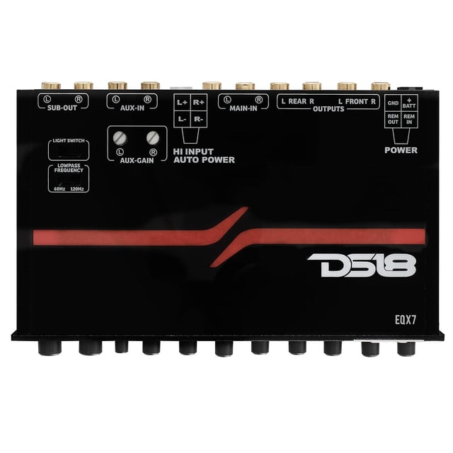 Ecualizador Gráfico DS18 Alto Voltaje Plata Tres Salidas RCA Estéreo