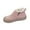 Pink, variant on Womens Winter Boots Snow Shoes for Women Slip On Warm Slippers Faux Suede Platform with Soft Comfortable Foam Cozy House Slipper Winter Indoor & Outdoor Boots