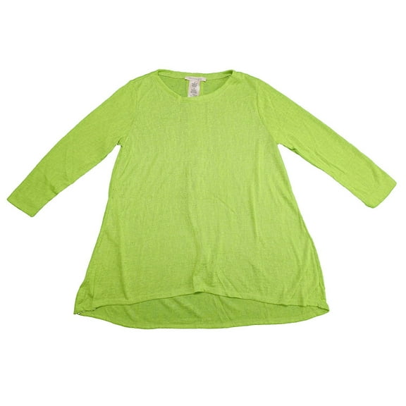 Philosophy Ladies Size XX-Large Scoop Neck Hi Lo Pullover Blouse, Citrus Pear