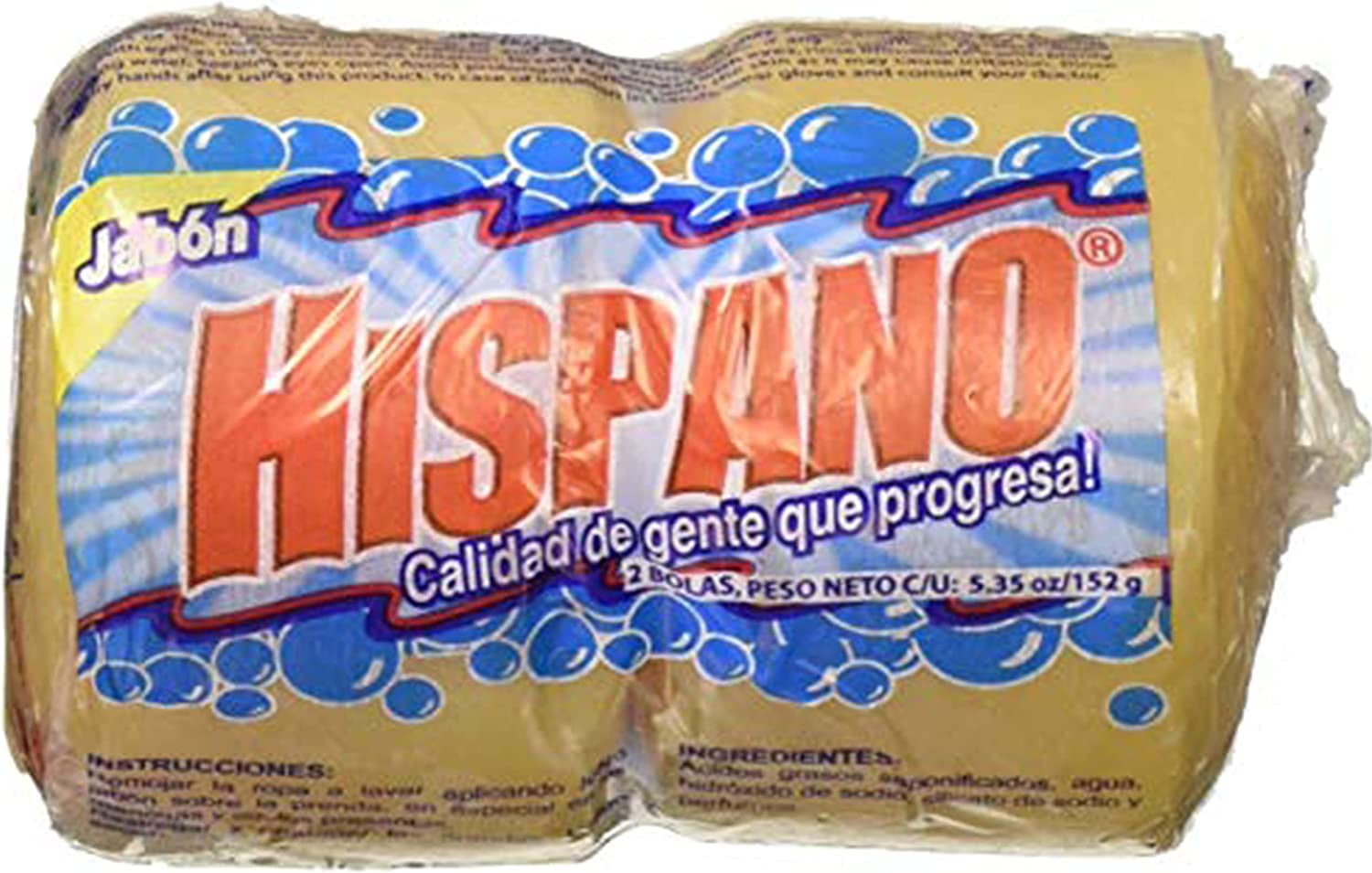 Hispano Soap 2 BAR Square 5 64 Oz 160 Gr Pack Of 6 12 Bars Total