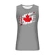 thumbnail image 3 of Camiseta de tirantes de cuello redondo para hombre, con estampado de hojas de arce, para fitness, para estar en casa, pijama, color liso, de poliéster., 3 of 3