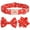 Red, variant on Didog Custom Plaid Dog Collar Bow Tie & Flower Removable Christmas Adjustable Labrador