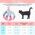 thumbnail image 2 of GHSDFBB AUTOWT Cat Harness Leash Set, Stylish Adjustable Breathable Escape Proof Cat Vest Harness, Color Splicing Cute Night Safe Pet Harness with Reflective Strap for Kitten, Puppy (Medium,, 2 of 7