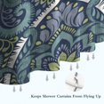 thumbnail image 6 of Blue Ethnic Paisley Pattern Shower Curtain 84"x72" ,Bathroom Decorative Shower Curtains Set with 12 Hooks,Modern Waterproof Washable Shower Curtain, 6 of 6