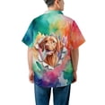 thumbnail image 5 of Funny Watercolor Adorable Vizsla Peeking Through Torn Paper Effect Hawaiian Shirt Breathable Summer Unisex Merch Vizslas Dog Lover Gifts Idea - 00026, 5 of 6