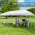 thumbnail image 5 of SANOPY 10' x 20' Outdoor Canopy Party Tent EZ Pop Up Canopy Commercial Instant Canopies Gazebo with Air Vent, 8 Stakes & 4 Ropes & 4 Sandbags for Beach Wedding Picnics Camping, 5 of 9