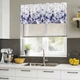 thumbnail image 4 of 2 Pack Valances for Window, Purple Blooms Floral Short Curtains for Kitchen Bedroom Living Room, Farmhouse Spring Flowers Botanical Rod Pocket Small Window Treatment Valance Drapes 54 x 18 Inch, 4 of 8