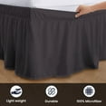 thumbnail image 3 of SGI Bedding 14 Inch Wrap Around Bed Skirt | Microfiber Bed Skirt | Full, Dark Gray, 3 of 4