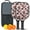 Pioneer Flower Floral, variant on Pickleball Paddles Set,Pioneer Flower Floral Print Pattern Fiberglass Surface Pickleball Racket Set with 2 Indoor Outdoor Pickleball Balls and Pickleball Bag,Pickle-ball Equipment