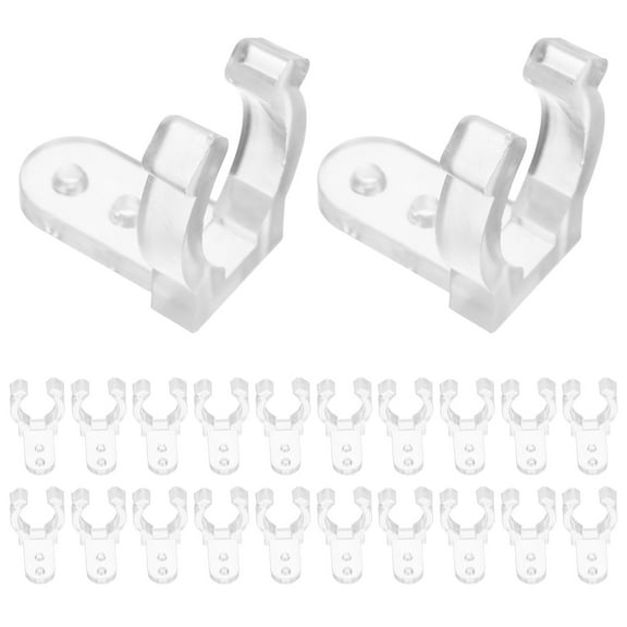 Monyance LED Rope Light Buckle LED Rope Light Clips & Screws (100pcs 200pcs)(0.83X0.79X0.43Inches)