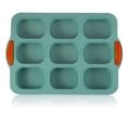 thumbnail image 1 of Silicone Cake Mold 9-Cavity Oval DIY Baking Pan Chocolate Bread Pancake Non-stick Bakeware Tool, 1 of 10
