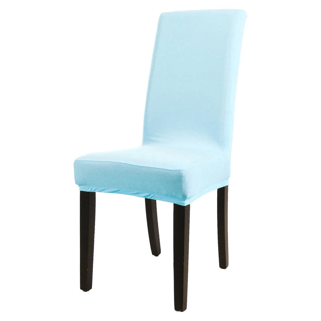 Spandex stretch washable dining chair cover protector seat slipcover sky blue