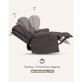 thumbnail image 4 of RIEDHOFF 22'' Recliner Chair, Manual Recliner for Adults, Lazy chair with 1.5X Sponge Filling, Cup Holder, and Retractable Armrests, for Living Rooms, Bedrooms, and Nurseries, 4 of 6